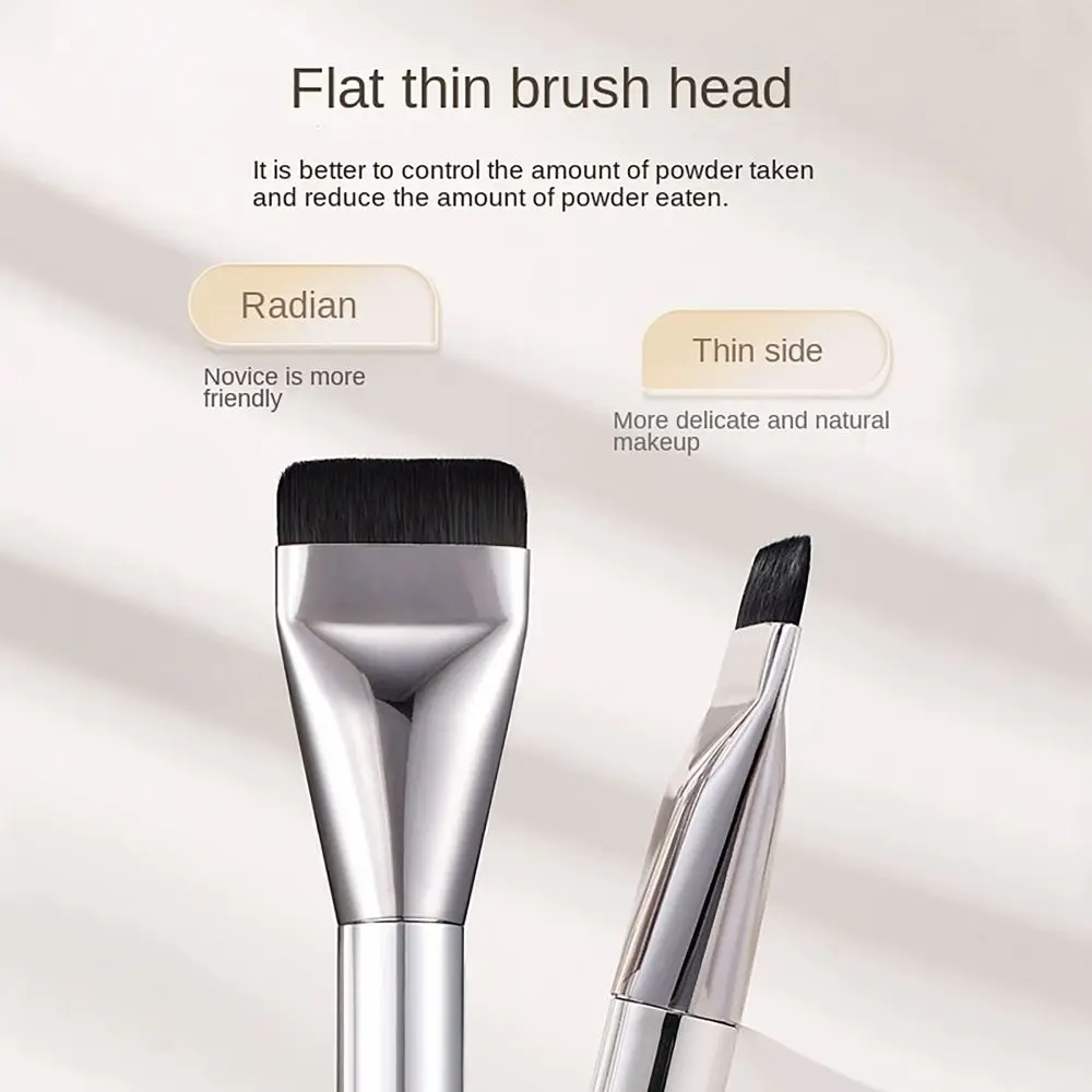 Traceless Flat Head Foundation Brush No Trace Delicate Foundation Base Makeup Brush Ultra-thin Face Makeup Tool Women Beauty