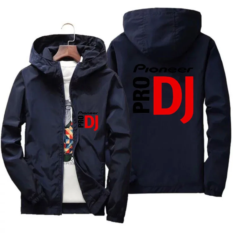 Pioneer Pro DJ Thin Zipper Coat Men\'s Bomber CyclingCamping Pilot Flight Jacket Slim Fit Clothing Male PlusSize jacket chaquetas