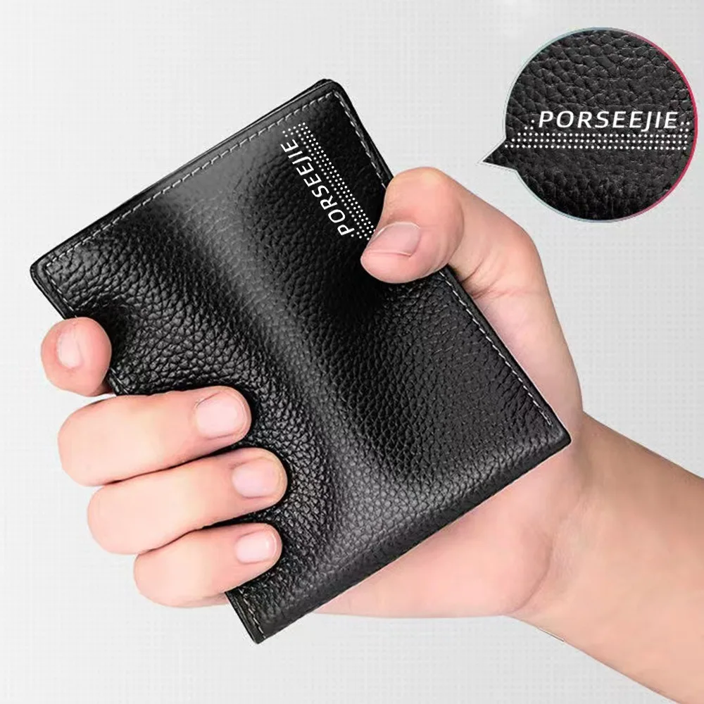 New Portable Short Male Wallet PU Leather Anti Theft Coin Purse Mini Money Bag Men