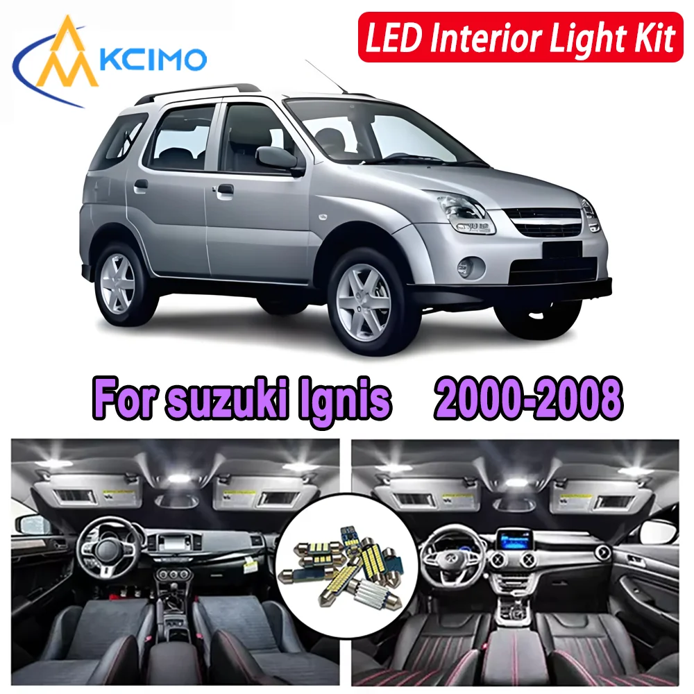 

Kcimo LED For suzuki Ignis (2000-2008) Premium Bright LED Interior Dome Map Trunk Light Kit Car Led Lamps Canbus Car LED Lights
