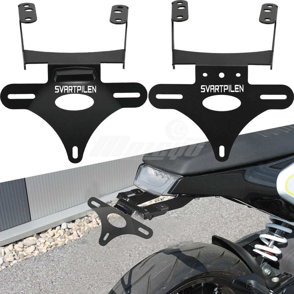

License Plate Holder For Husqvarna Svartpilen 125 200 250 2020 2021 2022 2023 Motorcycle Rear Tail Tidy Fender Eliminator Kits