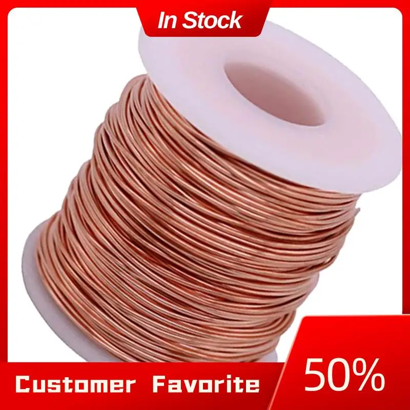 AT03 Accesorios de alambre de cobre desnudo superior Piezas de componentes brillantes, 16 AWG, 0,051 pulgadas de diámetro, 115 pulgadas de longitud