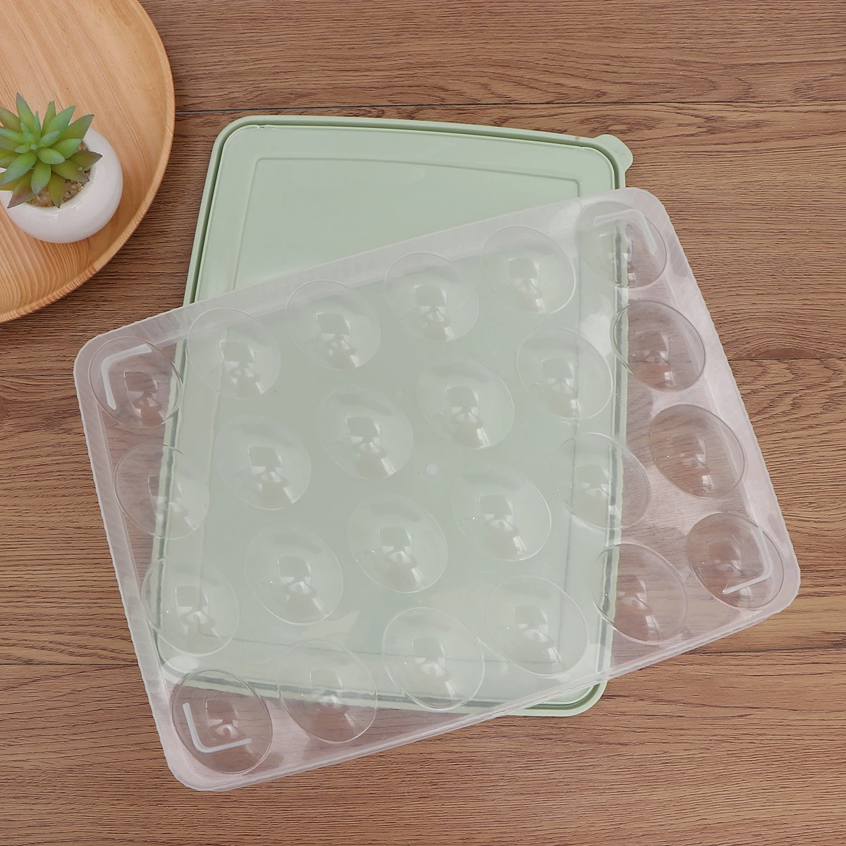 

24 Egg Fresh Box Transport Containers for Fridge Crisper Storage Holder Freshness Preservation