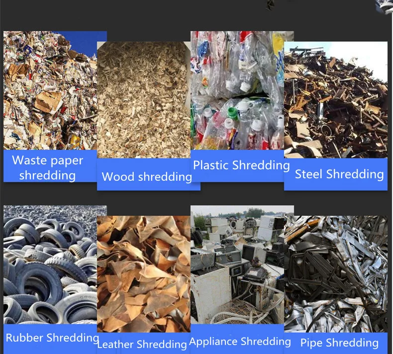 Hot Selling Shredder For Waste Household Appliance Plastic / Plastic Waste Pipe Wood Paper Crusher