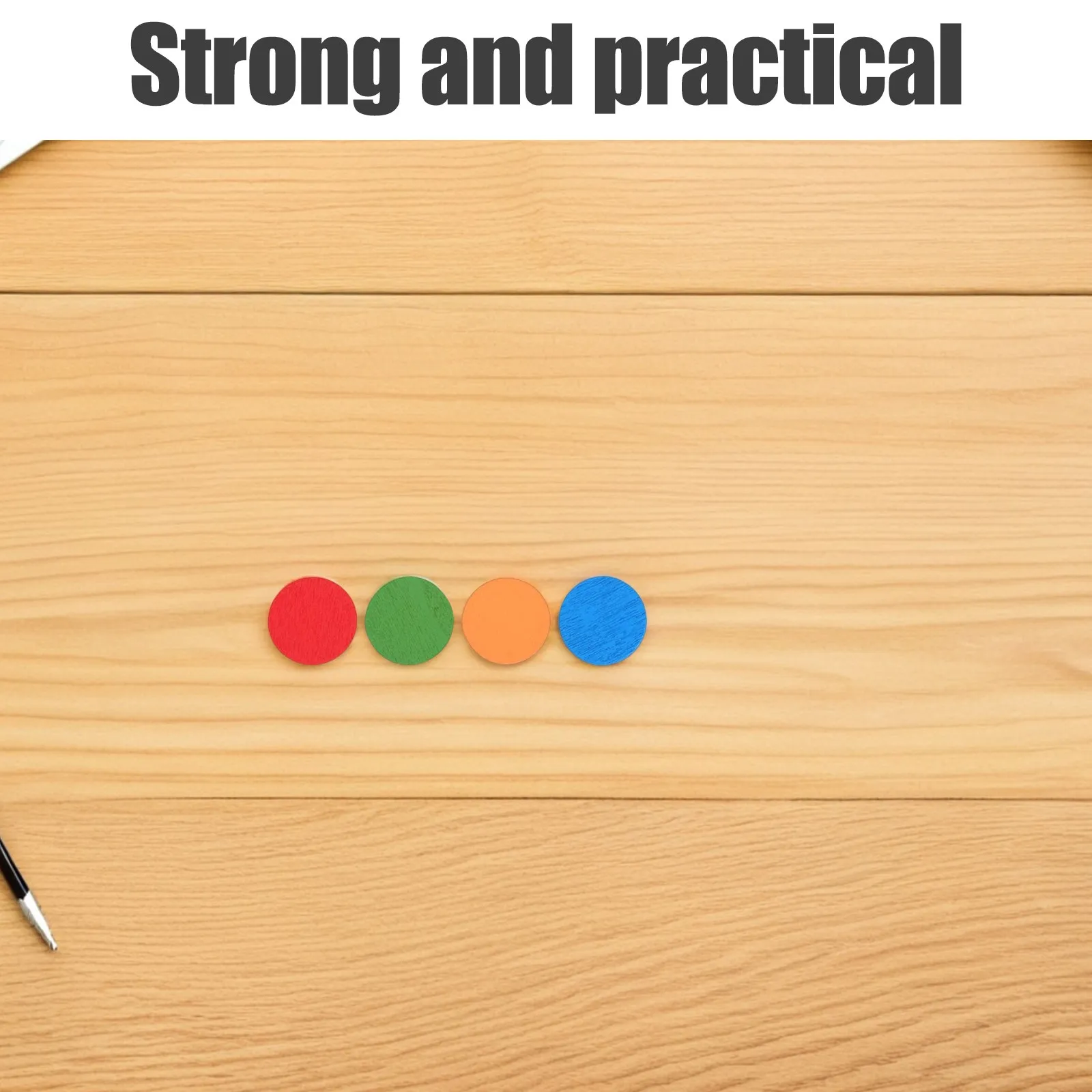 150Pcs Wooden Discs Counting Aids Bright Colored Round Math Counters for Young Learners Sorting Grouping Patterns Visual