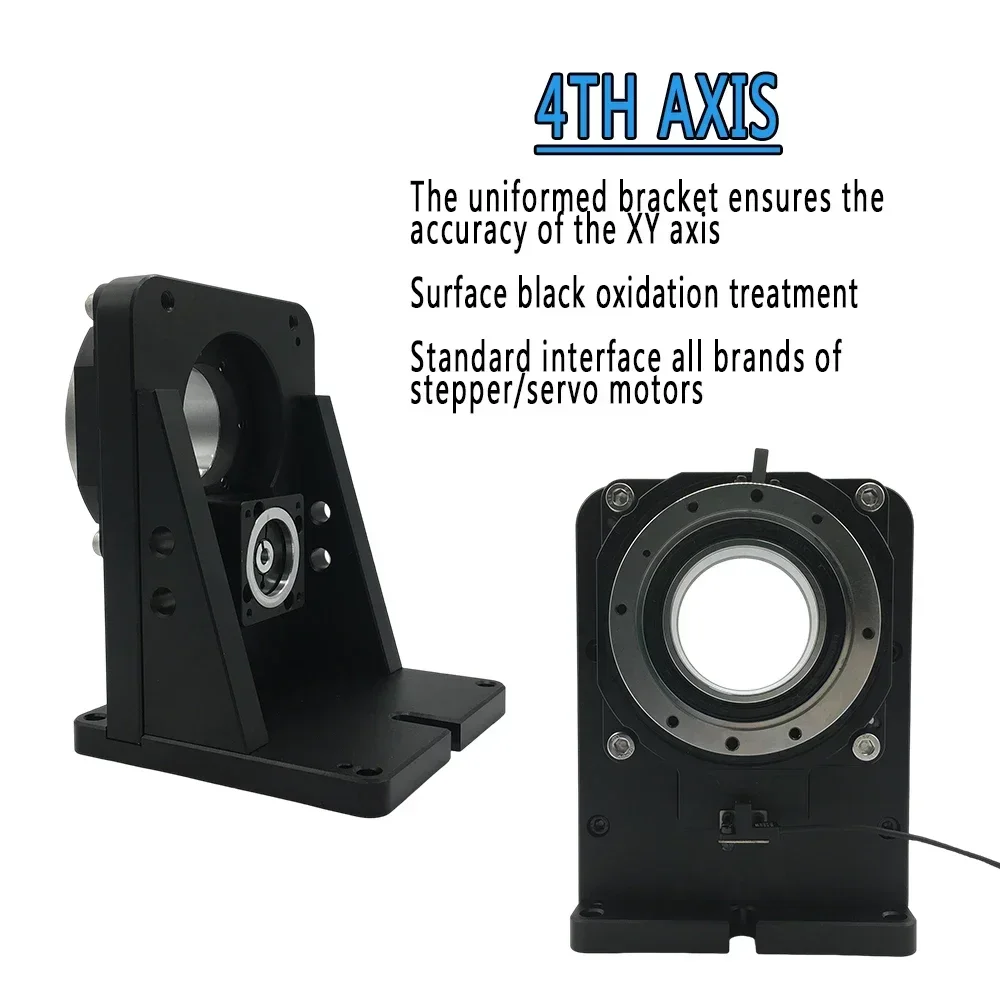 Precision 5th Axis Hollow Rotating Platform Indexing Rotary Table Angular Displacement θ/R axis for Laser Welding,CNC Router