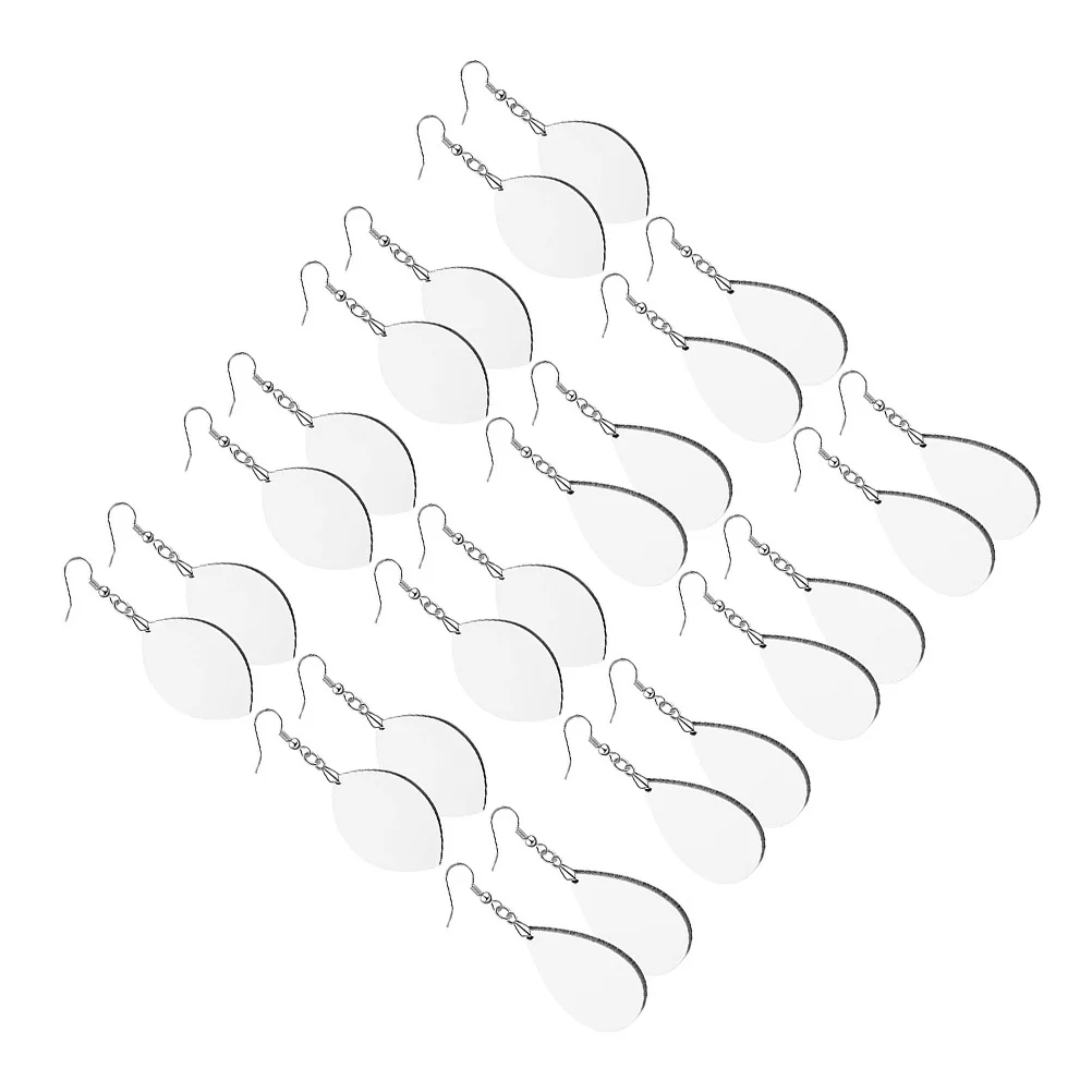 

1 Set Blank Earrings Diy Craft Kit Heat Transfer Jewelry Making Supplies For Kids Adults Earring Blanks Materials Manual Diy