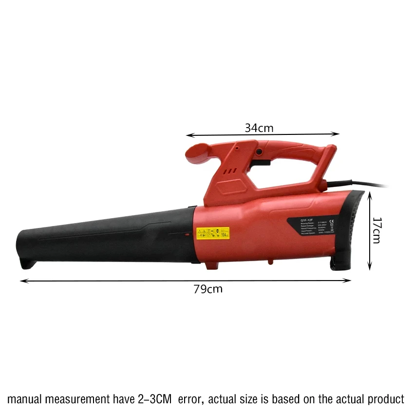 Imagem -06 - Portátil Elétrica Air Blower 5500w High-power Folha Ventilador Ventilador Industrial Coletor de pó do Agregado Familiar ao ar Livre 220240v Q1f12