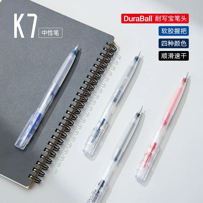 KACO 10/6PC Gel Pen Retractable Sign Pens 0.5MM Fine Point Black/Blue/Red Ink Bolígrafos Stylo Caneta Office School Stationery