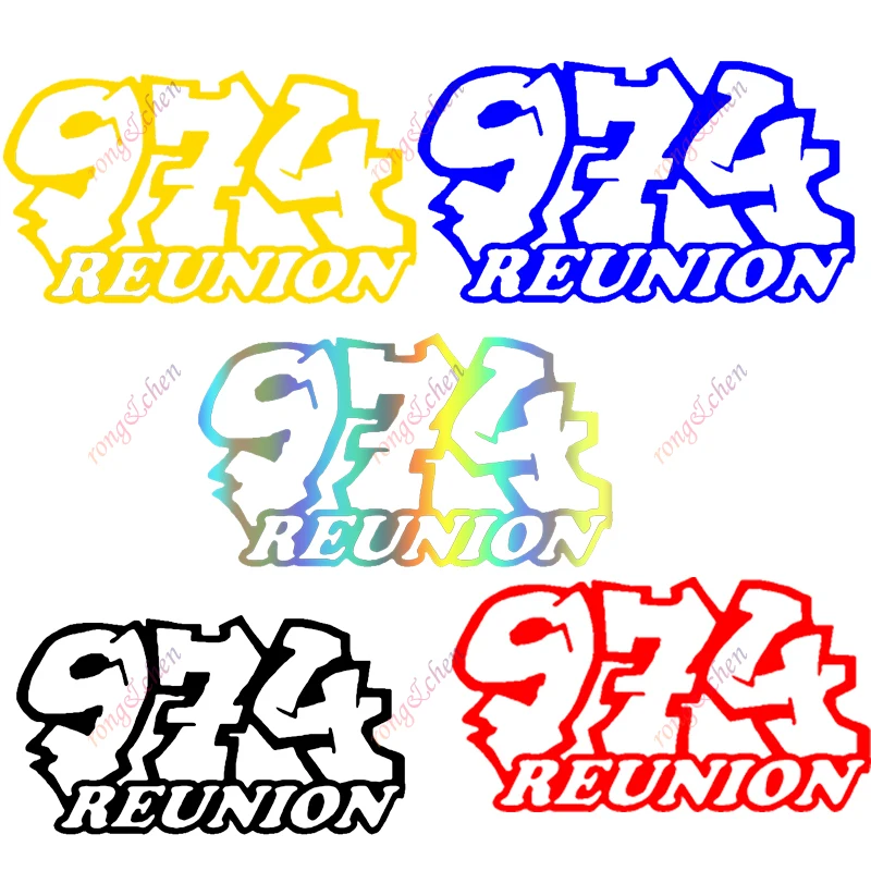 Funny Car Sticker 974 REUNION for Car Motorcycle Racing Helmet Laptop Trunk Body Car Window Surfboard Waterproof PVC Vinyl Decal