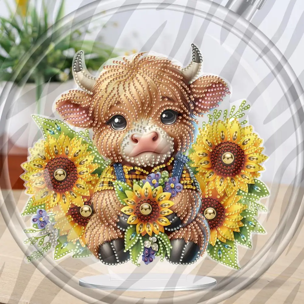 

Special Shaped Diamond Painting Tabletop Ornaments Kit Yak Diamond Painting Desktop Ornaments Kit for Home Office Desktop Decor