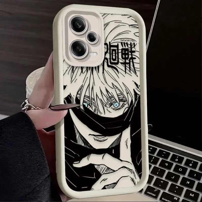 Jujutsu Kaisen Anime Phone Case for Xiaomi Redmi Note 13 12 11 Pro Plus 4G 5G 12S 11S 10S 10 9 9S 8 12C 13C A3 Silicone Cover