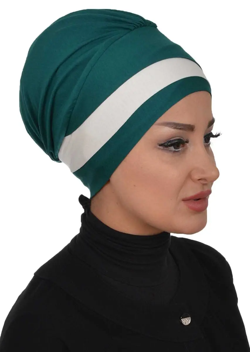 Cor dobro penteado osso verde