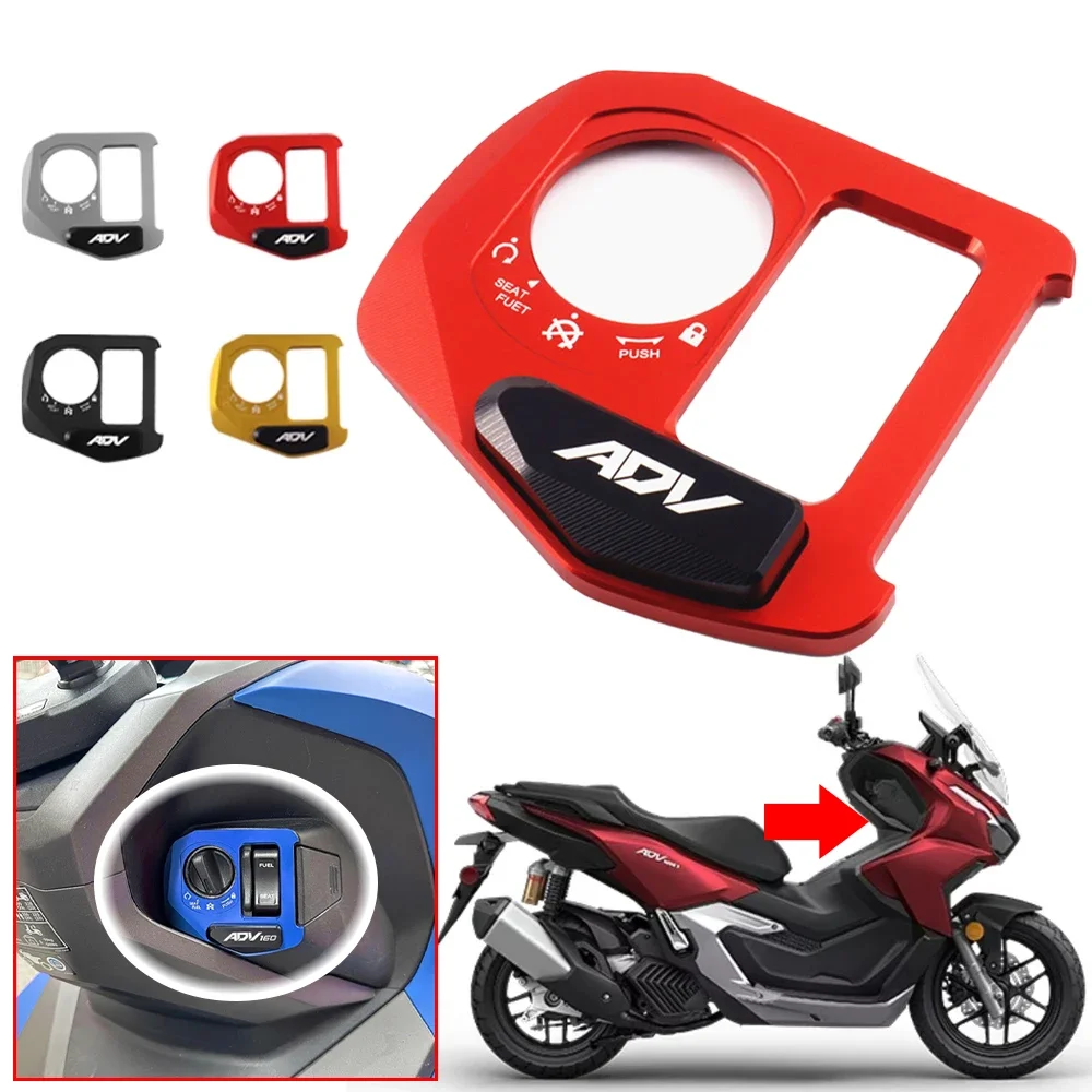 

Fit For HONDA ADV160 2021-2025 2024 Motorcycle Lgnition Switch Cover Door Lock Switch Cover Start Button Starter Protection Cap