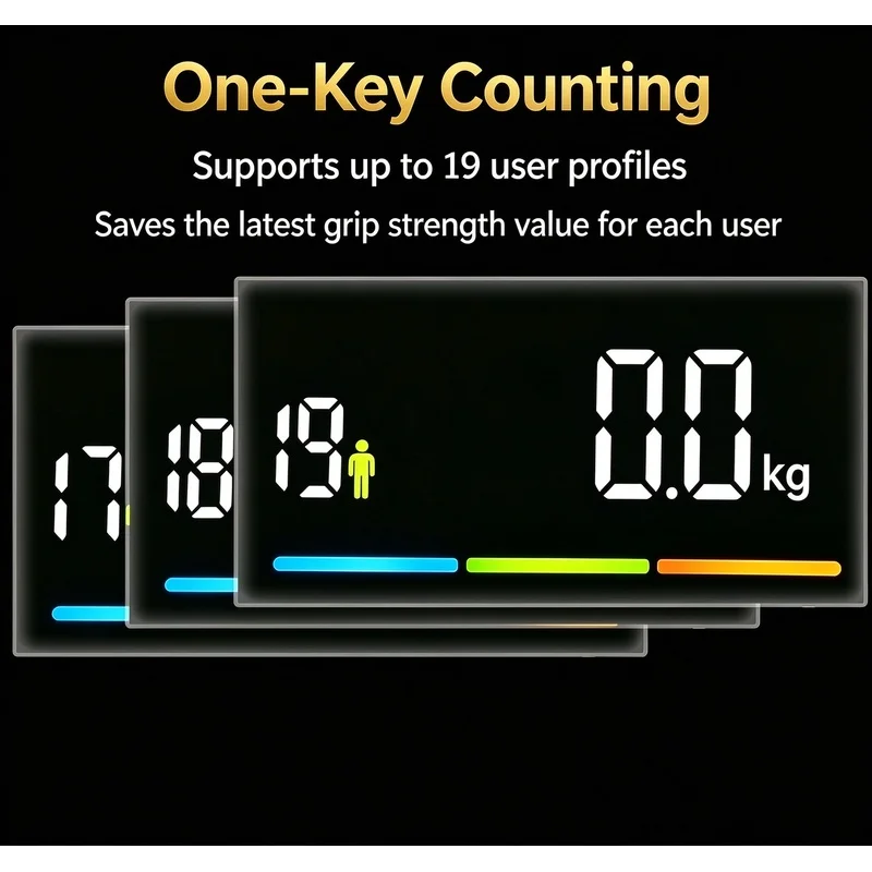 New EH220 Electronic Hand Grip Meter High-Precision Digital Display for Fitness Tests and Muscle Strength Rehab Training