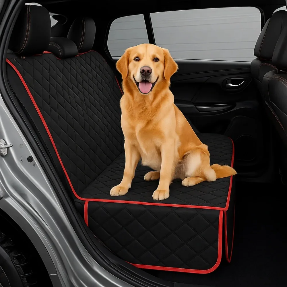 

Водонепроницаемый чехол-гамак на заднее сиденье для собак, сверхпрочный, нескользящий, легко устанавливается и чистится