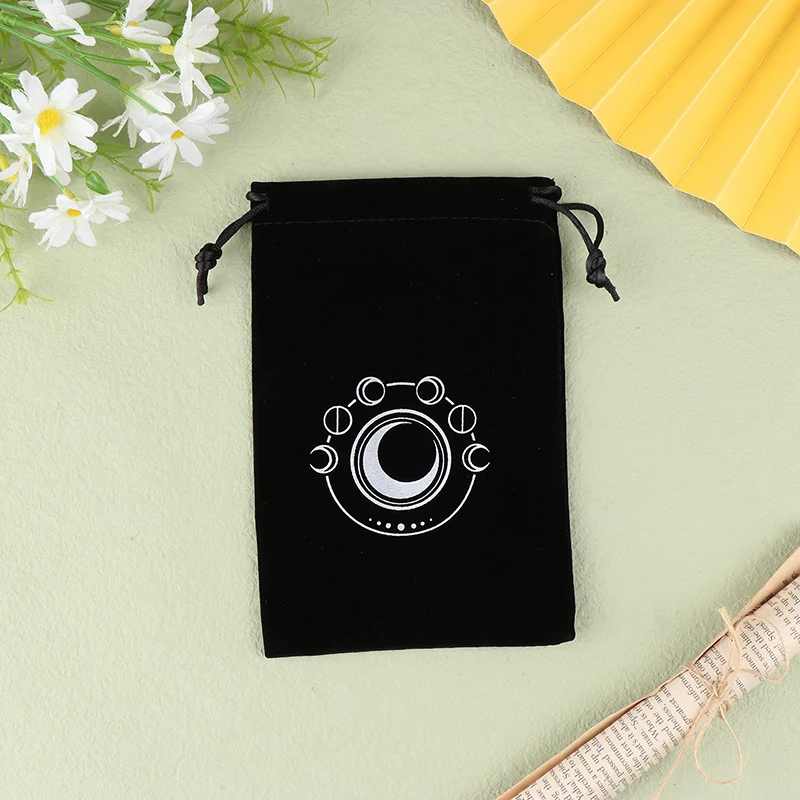 1Pc Velvet Tarots Oracle Cards Storage Bag Runes Constellation Witch Divination Accessories Jewelry Dice Bag Drawstring Pouch
