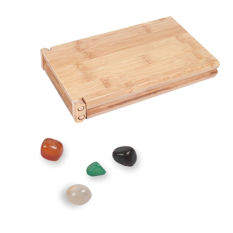 

Africa Mancala Board Game with Colorful Natural Stones Pebbles Folding Wooden Board Chess Set for Kids Adult Party Travel Puzzle