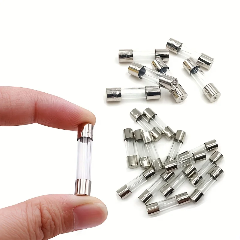 Fast-blow glass fuse tube, glass fuse tube, automobile and motorcycle circuit fuse tube,