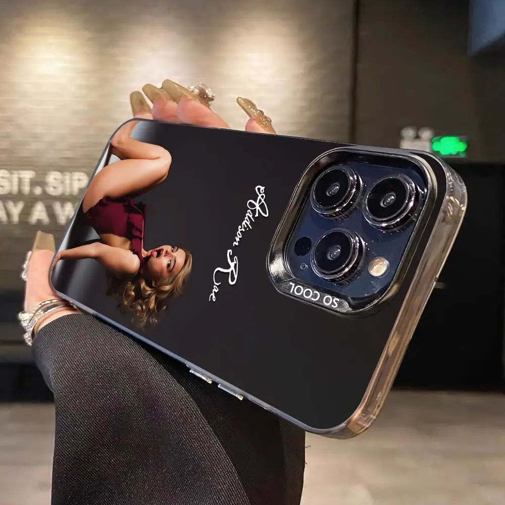أديسون راي حافظة هاتف محمول آيفون 17 16 15 14 13 12 11 X XR XS 8 7 Pro Max Plus غطاء ملون شفاف غطاء فاخر