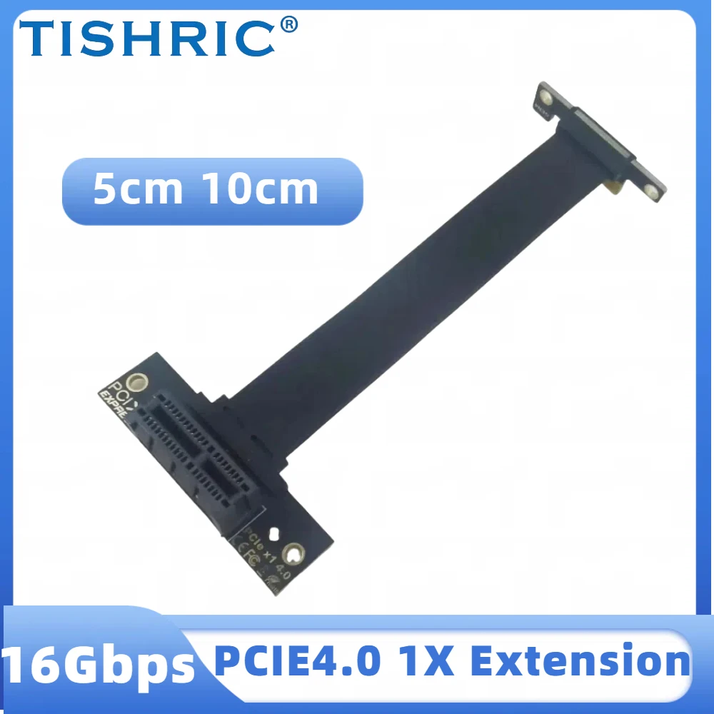 

Удлинительный кабель TISHRIC PCIE4.0 X1, высокоскоростной адаптер, 16 Гбит/с, два варианта размера, 5/10 см, стабильный, совместимый без потери скорости