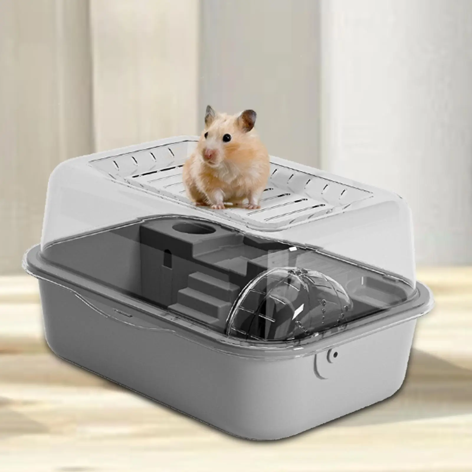 

Большая клетка для хомяков, домик для игр и развлечений, дышащее местообитание для хомяков, акриловый вольер для хомяков, мышей, мелких животных, морских свинок