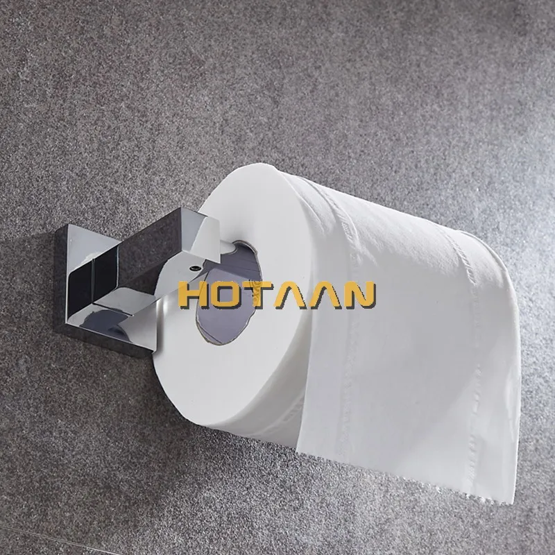 Bathroom Lavatory Toilet Paper Roll Holder Wall Mount  Polished Chrome Stainless Steel YT-11392-S