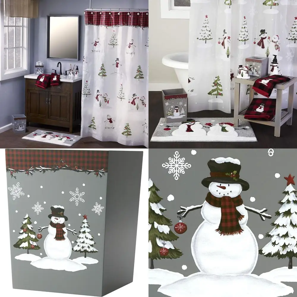 

Red Forest-inspired Winter Wastebasket