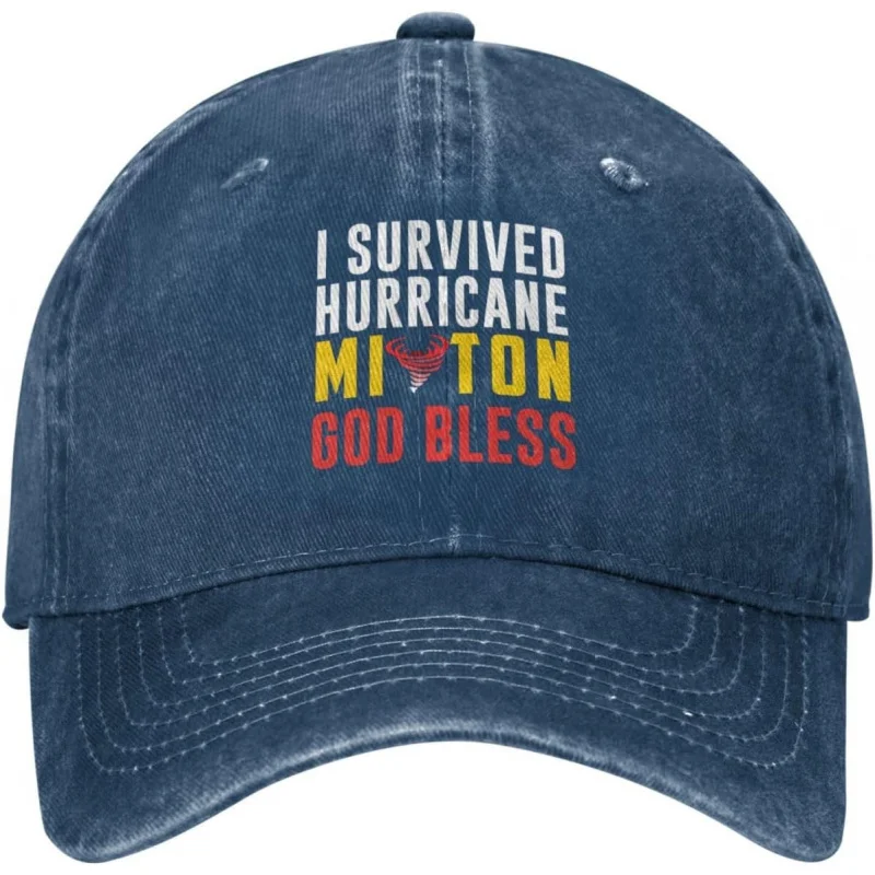 I survived the hurricane Milton hat pray for Florida hat God bless men and women with black hats