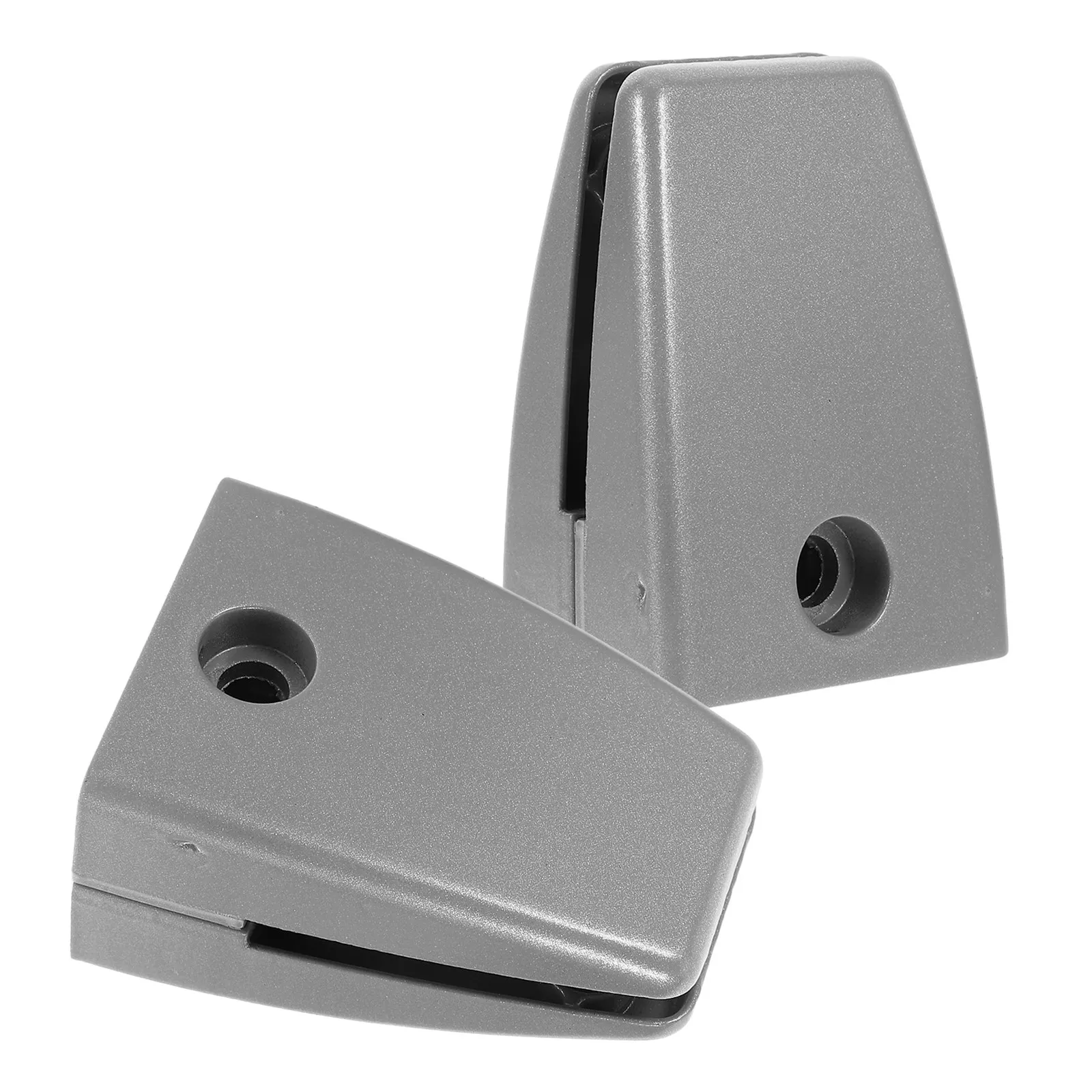 2Pcs Glass Acrylic Black Office Desk Divider Clips Table Partition Clamp Adjustable Privacy Screen Support Boards