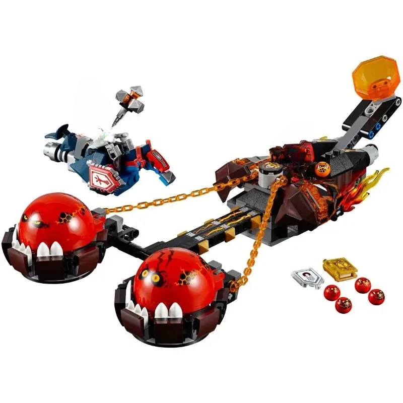 334PCS 10438 Flame Throwing War Machine Building Blocks Children's Creative Robot Toy Model Boy's Holiday Gift Display