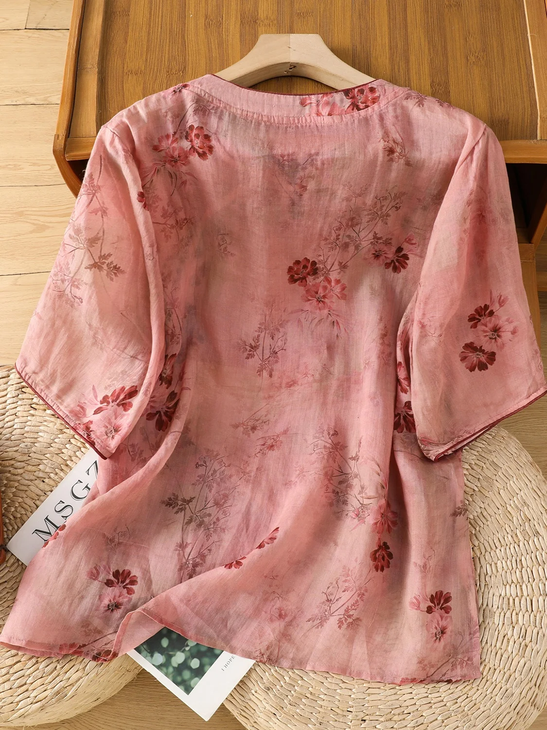 Letni zestaw damski 2025: luźny krój, bawełna i len, haftowany top i spodnie, modny komplet dwuczęściowy, odzież plus size.