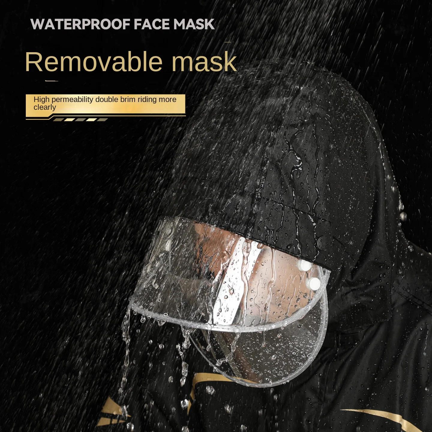 Wholesale Winter Grade Male Rider Raincoat Suit Waterproof Motorcycle & Auto Racing Wear Takeaway Split Design