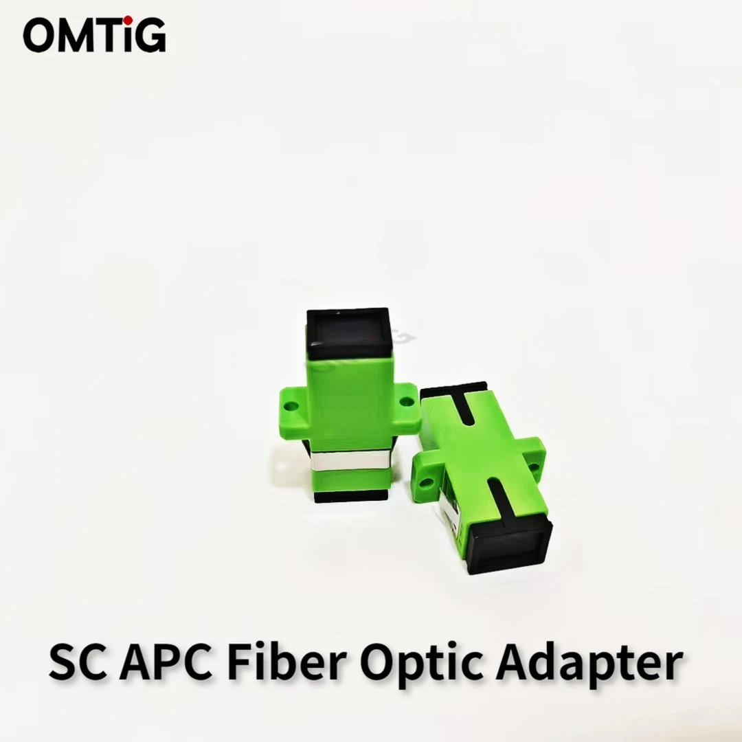 Adaptor SC/APC Mode Tunggal Baru SC Female Fiber Optic Simplex SC Flange dengan Flange Plastic Fiber Coupler Harga Terendah