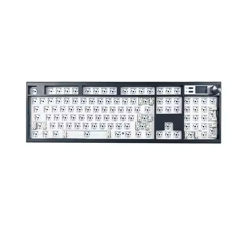 GMK104 Custom Hot-Swappable Mechanical Keyboard DIY Kit Gasket Mount with Knob RGB Backlit Bluetooth/2.4g wired Keyboard kit