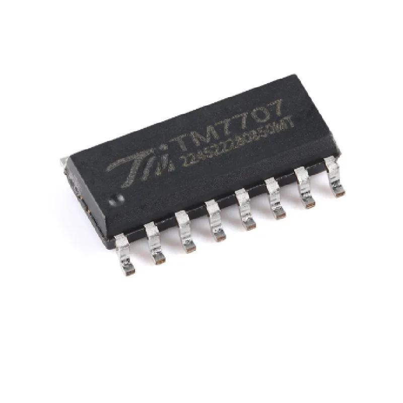 Chip IC de conversión a/d de 24 bits, entrada diferencial completa de doble canal, 5/10/50/100 piezas, TM7707 SOP-16