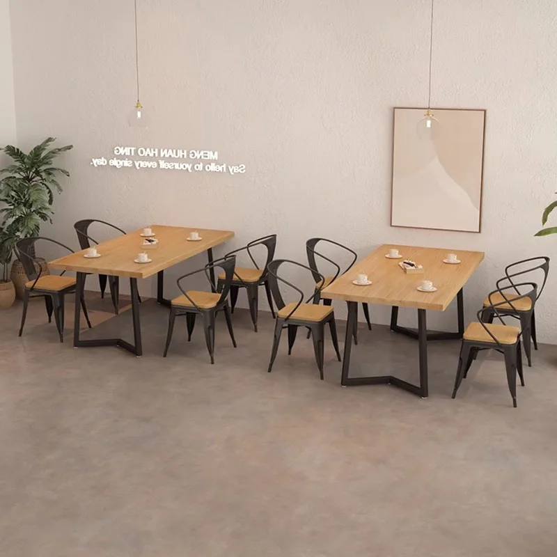 

Modern Nordic Restaurant Table Auxiliary Space Saving Industrial Children Restaurant Table Makeup Balcon Comedor Home Furniture