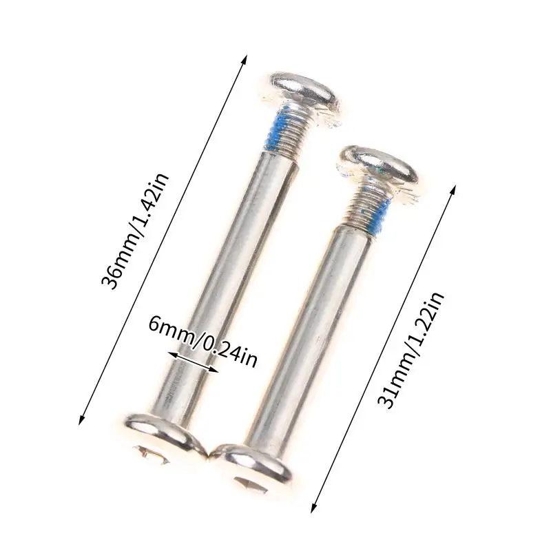 10Sets Roller Skates Parts Axle Male Female Screws Diameter 6MM *31MM/36MM For Adult Kid Free Skating Inline Skates Wheel - view 6