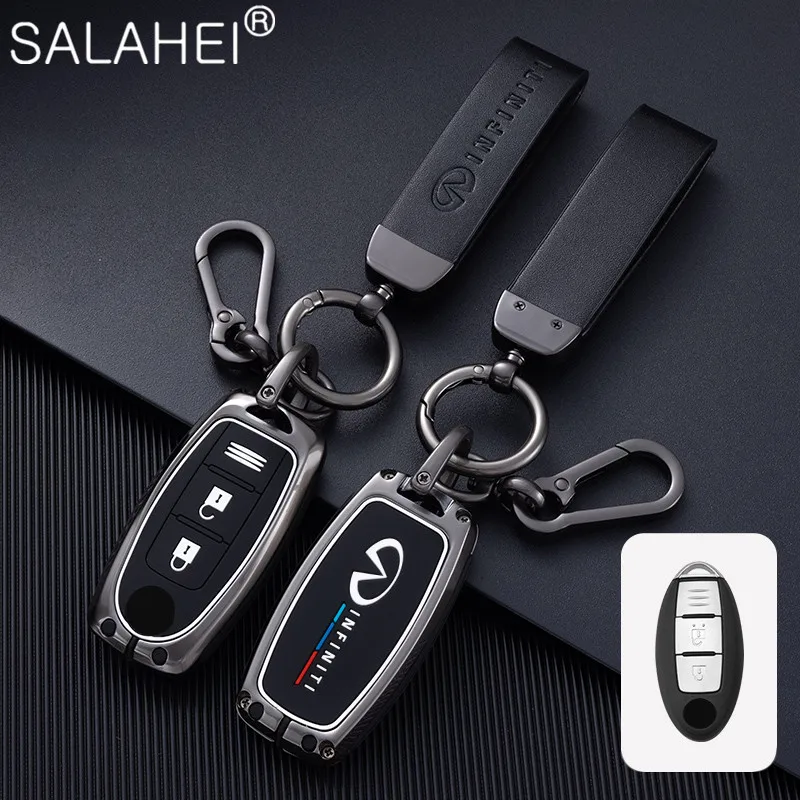 Car Remote Key Fob Case Cover Holder Shell For Infiniti Q50 Q60 Q70 QX50 QX60 QX70 G25 FX JX35 FX25 FX35 EX35 FX37 Keychain