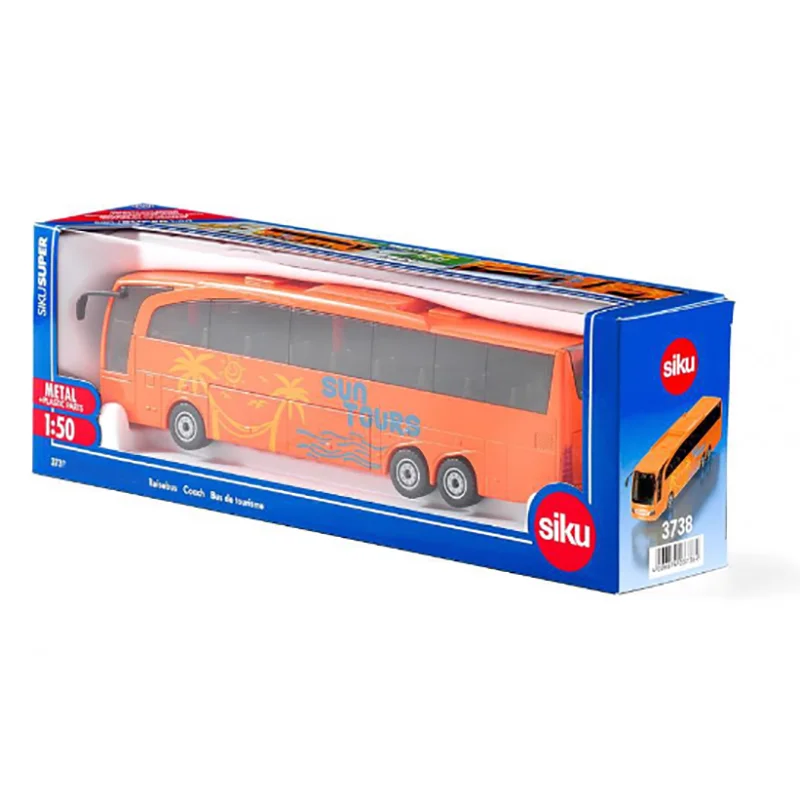 Siku Diecast 1:50 TRAVEGO Bus 3738 Alloy Model Vehicle Finished Simulation Miniature Car Hobby Collection Gift Toy ﻿