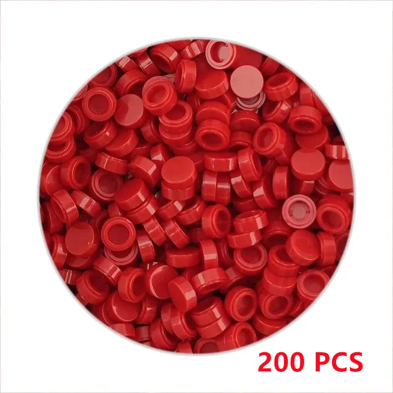 200Pcs/lot Buildings Blocks 98138 Tile 1x1 Round Collections Bulk Modular GBC Toy For High-Tech MOC Set