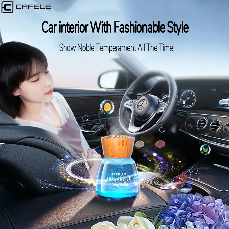 CAFELE Car Air Freshener Auto Flavoring Car Accessories Interior Decoration 120ML Bottle Plant Essential Oil Perfume With Cork