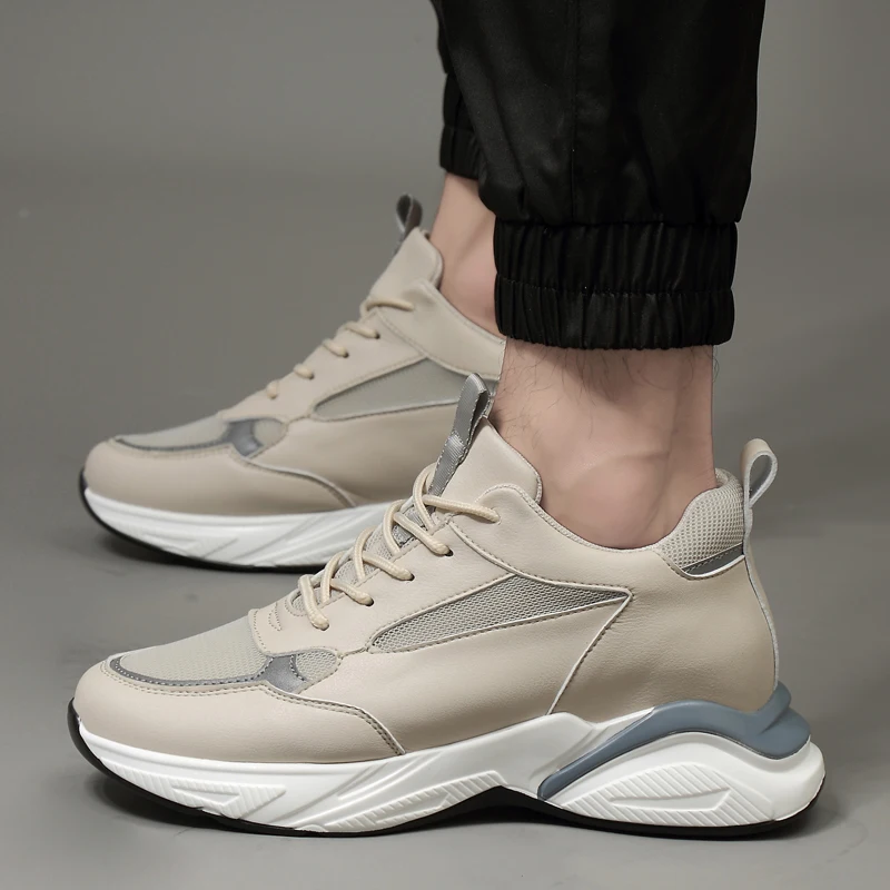 รองเท้าผ้าใบลำลองผู้ชาย ระบายอากาศได้ดี รองเท้าเทรนเนอร์สุดหรู รองเท้าวิ่งแฟชั่น รองเท้าแบบสวมสำหรับผู้ชาย