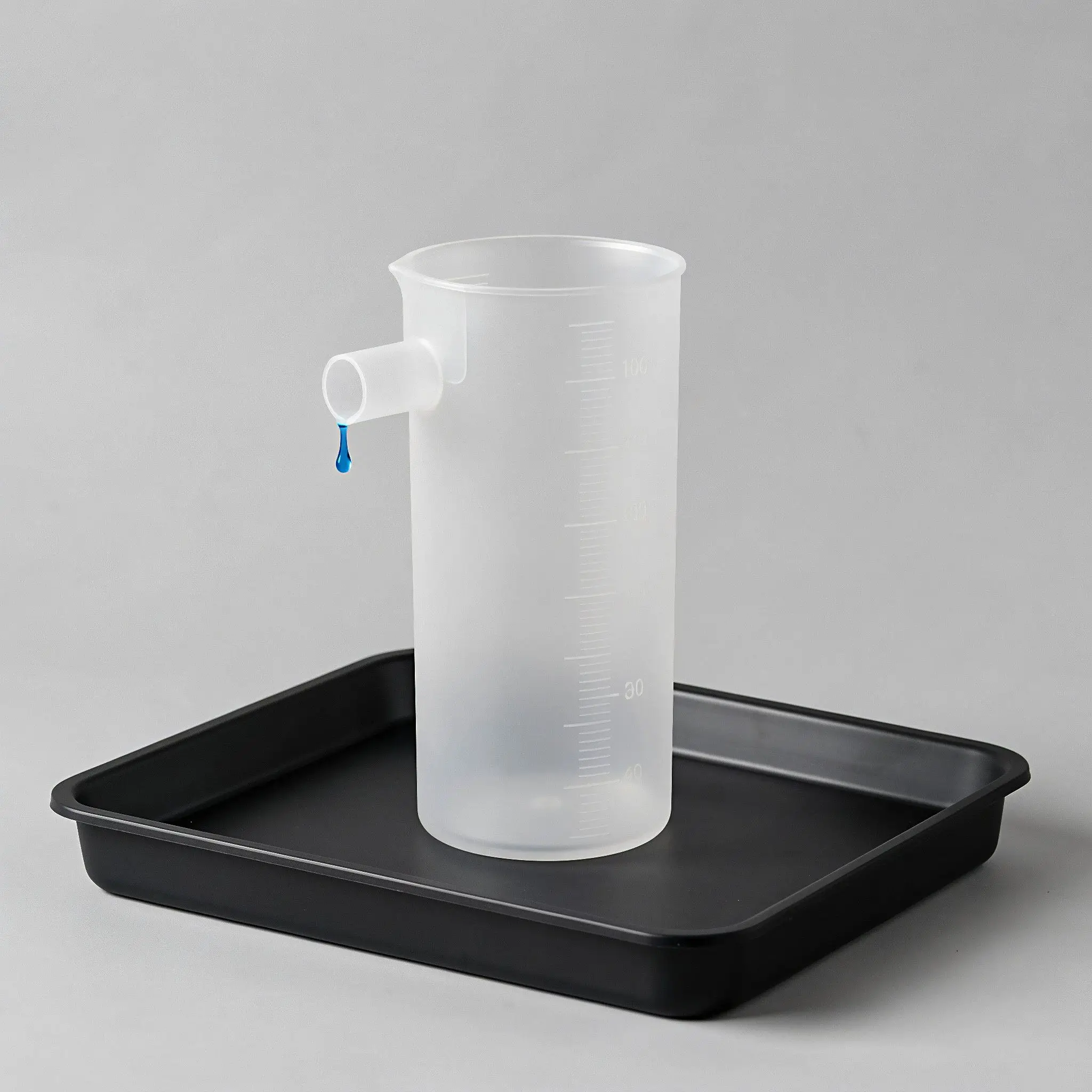 Transparent Plastic Overflow Beaker Physics Teaching Lab Equipment for Archimedes Principle Density Experiment Fluid