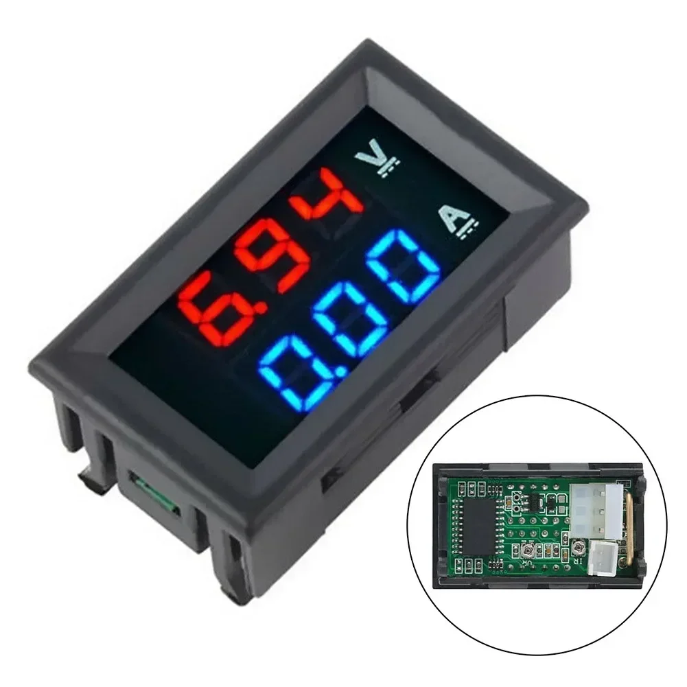 High Quality Power Meter Voltage Amps Voltmeter Ammeter W/Connecting Line 3 Digit Digital Accessories Replacement