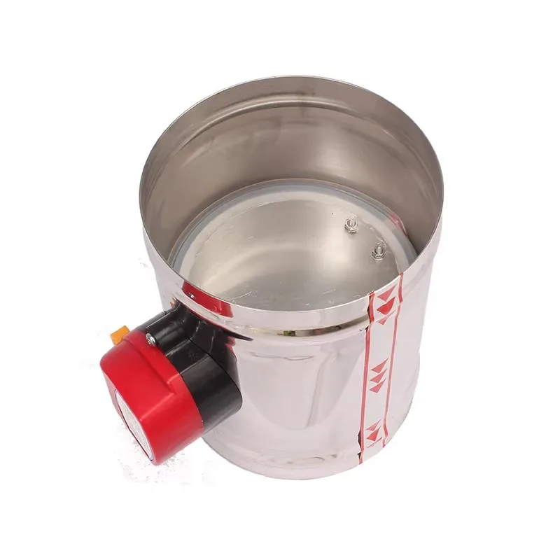 220V/12V/24V Stainless Steel 201 Motorized Damper Solenoid Valve 4/5/6/8 inch Air Duct Vent 63/76/80/100/125/150/200/250 mm