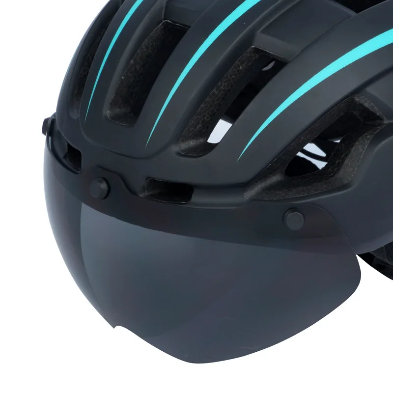 Helm Geïntegreerde Magnetische Zuig Windlens Met Verstelbare Mountainbike Veiligheidshelm Achterlichten