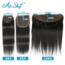 13x4 Bone Straight Lace Frontal Closure Only closure cheveux humain 100% Human Hair 4x4 5x5 Lace Closure Closures Only