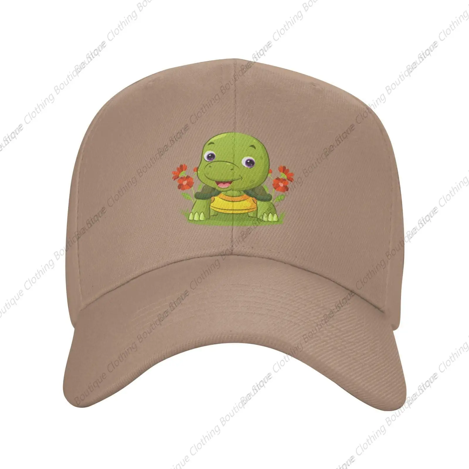 Cute Turtles Baseball Cap Women Men Sun Hat Adjustable Golf Caps Dad Hats Natural