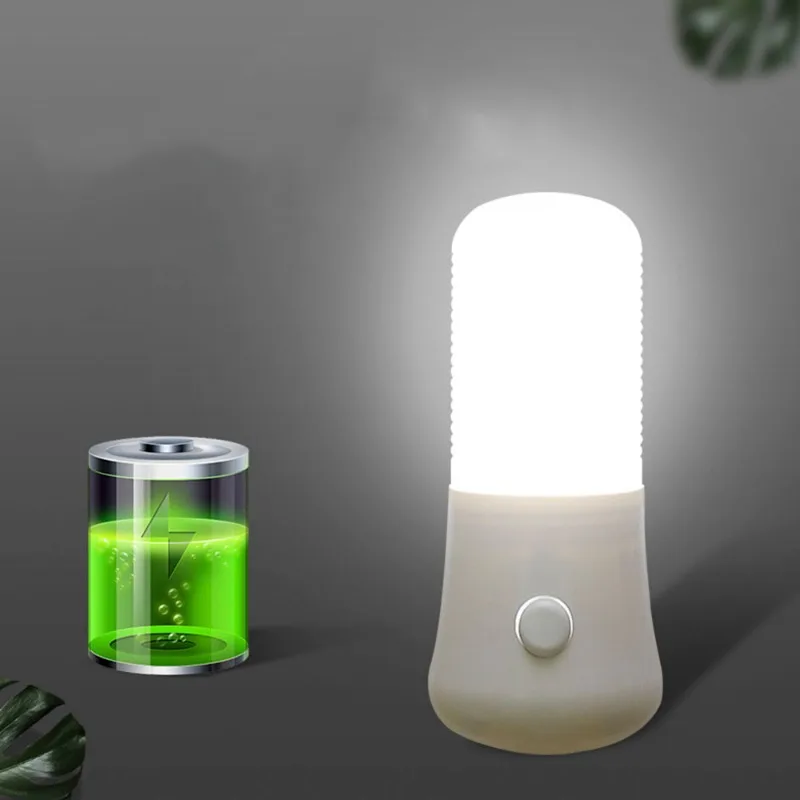 Plug Night Lights LED Night Light Push Button Switch Bedroom Bedside Lamp Baby Room Corridor Home Decor Wall Socket Lamp